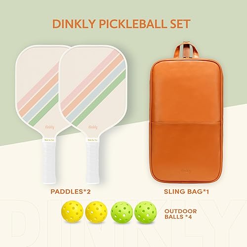 Vista 128 de Juego de 2/4 palas de pickleball aprobadas por USAPA, raqueta de pickleball de grafito/fibra de vidrio, 2 raquetas de pickleball, 4 bolas y 1 bolsa