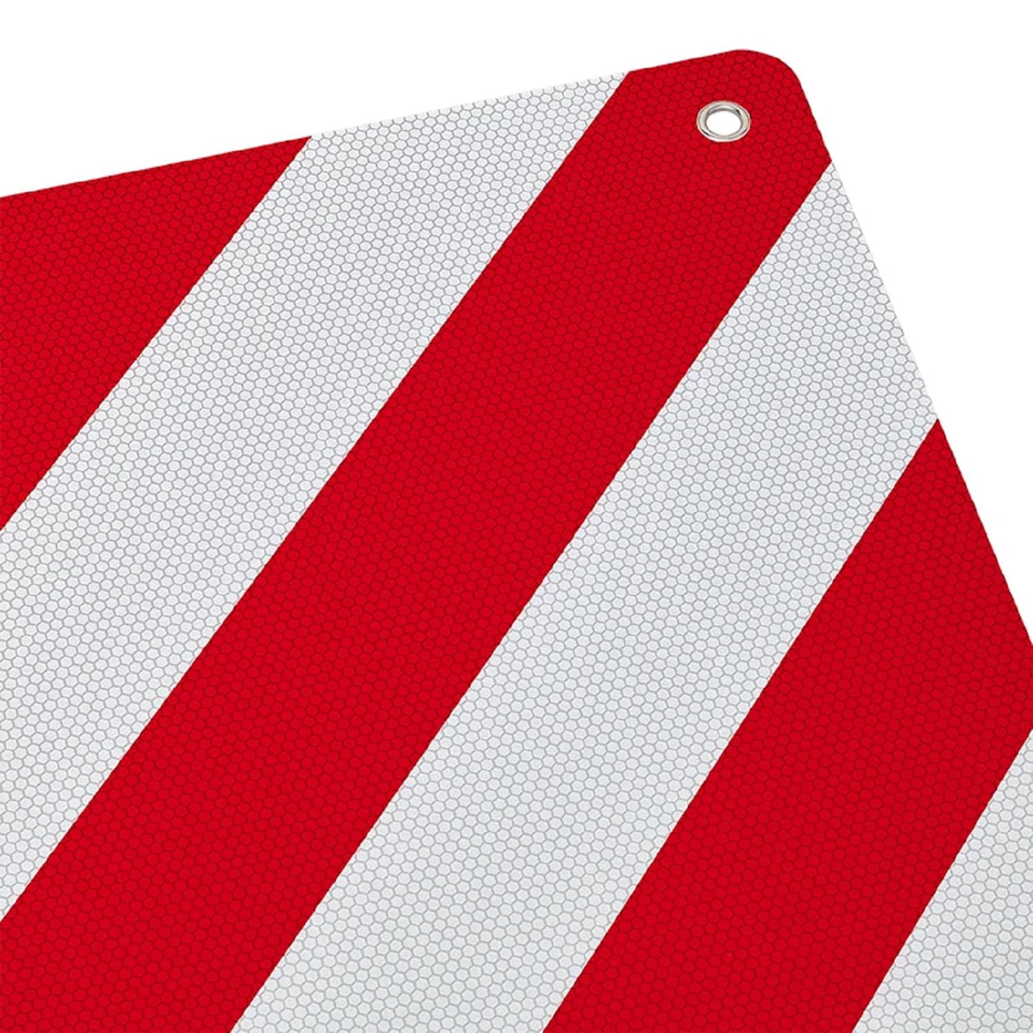 ProPlus Warntafel Italien Fahrradträger 50 x 50 cm Aluminium rot weiß CE25 | Kennzeichnung für Ladegut, Montage zum Einstecken oder Festbinden, auch Wohnmobil und Wohnwagen, EN 12899-1:2007