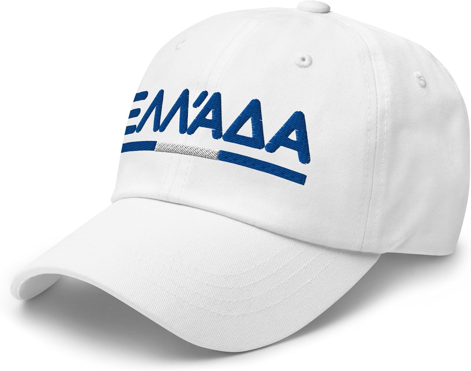 Minimal Greece Flag Hat Greek Soccer Baseball Dad Cap