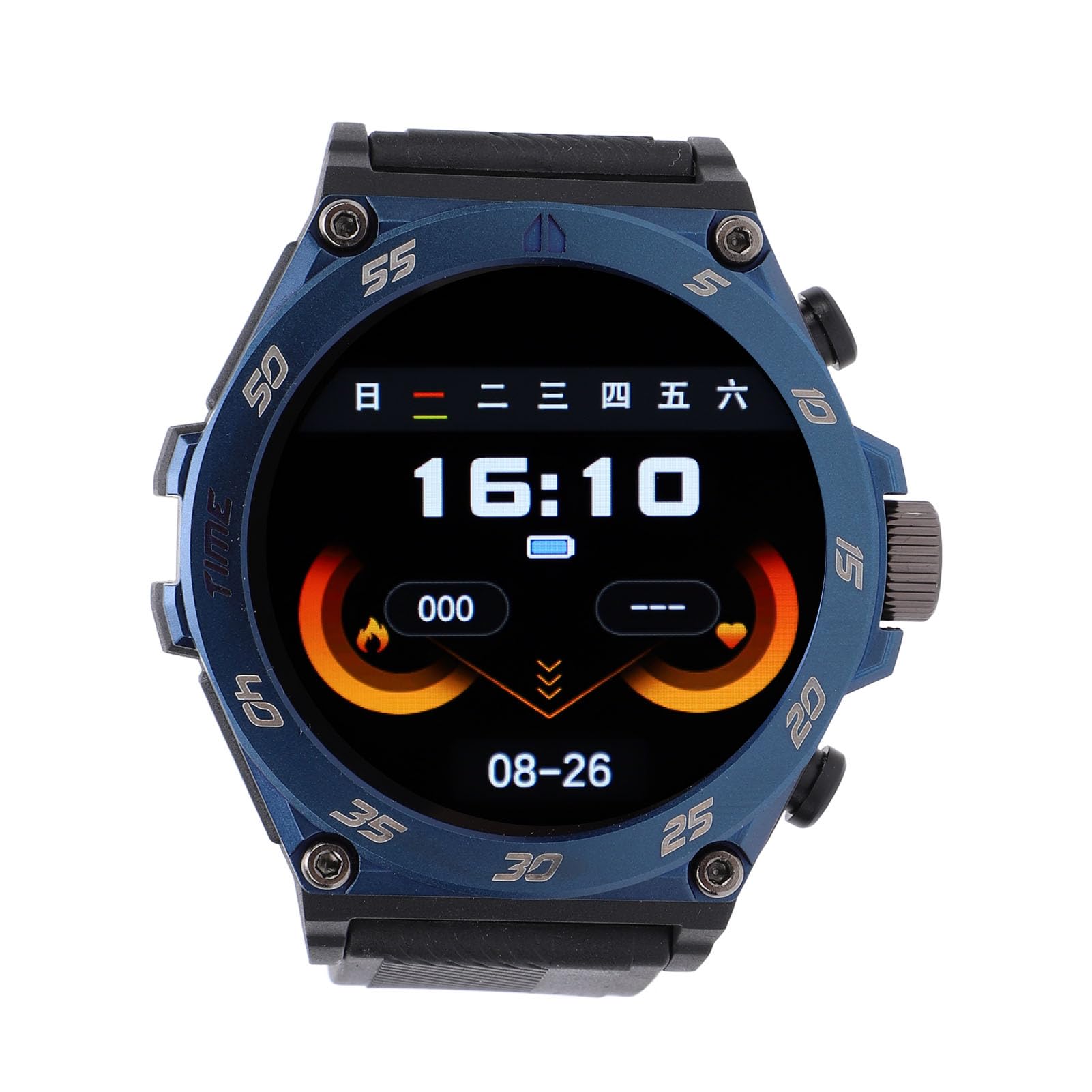 CHICIRIS Montre Intelligente avec écouteurs, 1.53 Pouce Double Appel (Blue)