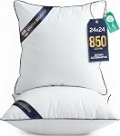 Utopia Bedding Throw Pillow Inserts (Pack of 2, White), 18 x 18 Inches Decorative Indoor Pillows for Sofa, Bed, Couch, Cushion Sham Stuffer