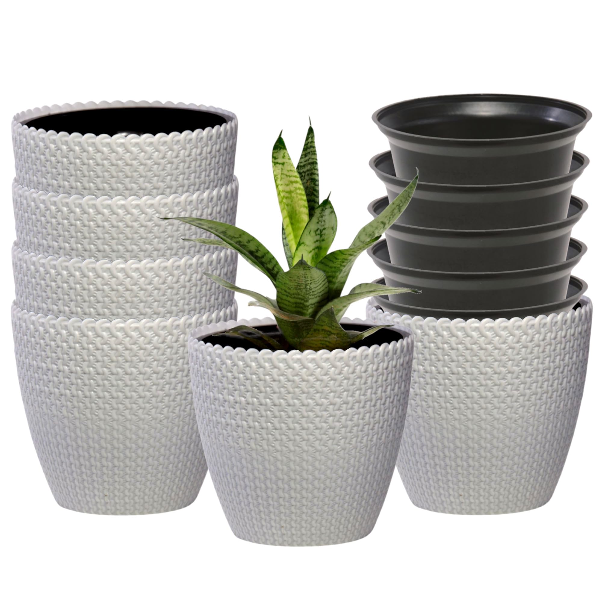 DOAP Decorative Planter Set - Self Watering Pots -12