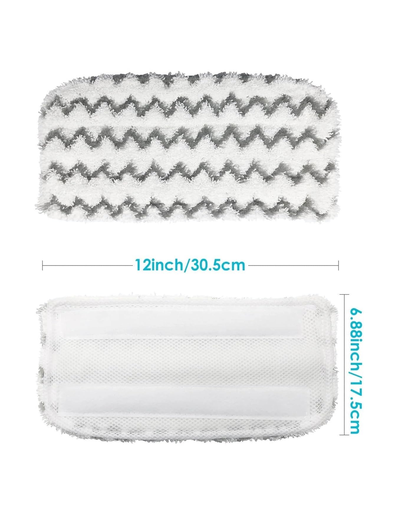 Almohadillas De Repuesto for Mopa A Vapor, Compatibles Con Shark, Limpiador De Pisos Duros Con Mopa A Vapor S1000WM S1000 S1000A S1000C, Recambios De Microfibra | 8 pieces