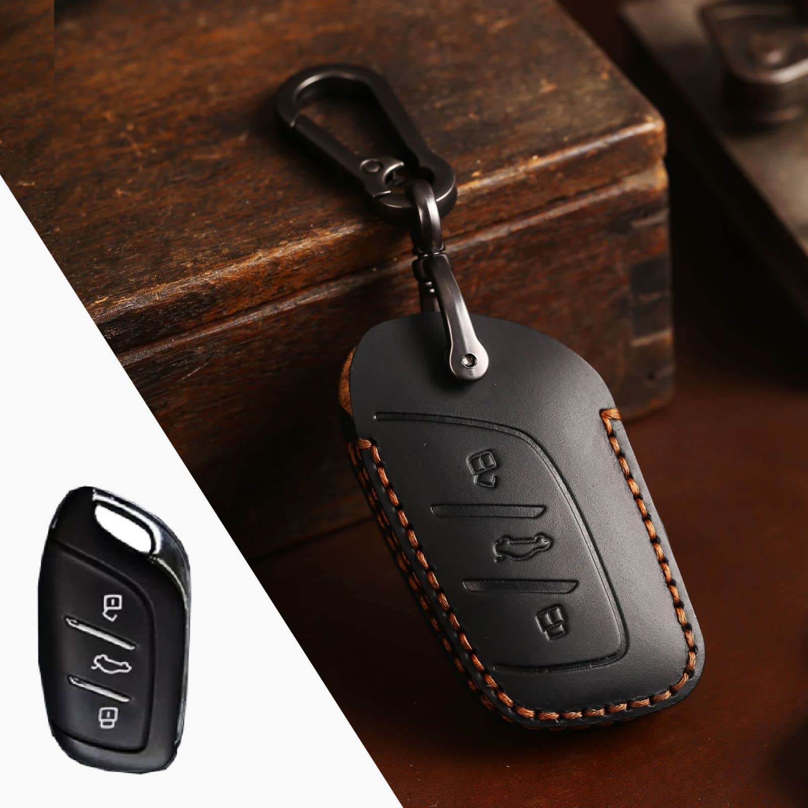 Leather Car Key Case Cover Fob Protector Keyring Accessories for Roewe I5 I6 Rx3 Rx5 Ei6 for MG 6 Zs 3rd HS EZS Keychain Holder Bag