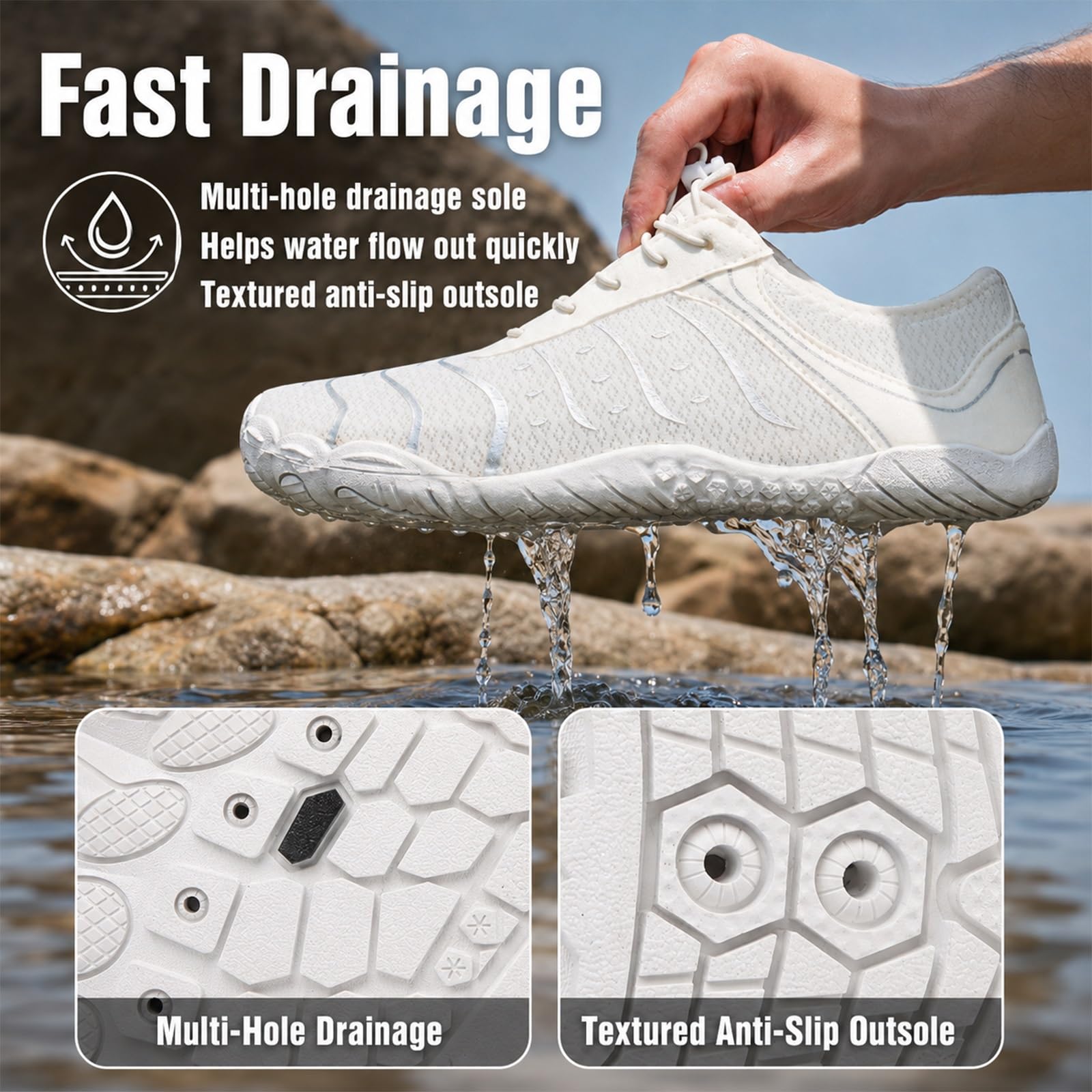 Bronoir Skin Pro Avec Chaussures D'eau Pieds Nus Légères En Cuivre Parejas