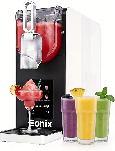 EONIX Slushie Machine for Home- No Ice Needed, 64oz Professional Drink & Slushy Machine with 6 Preset Programs,Auto-Clean,Frozen Margaritas, Frappés,Milkshake,and More