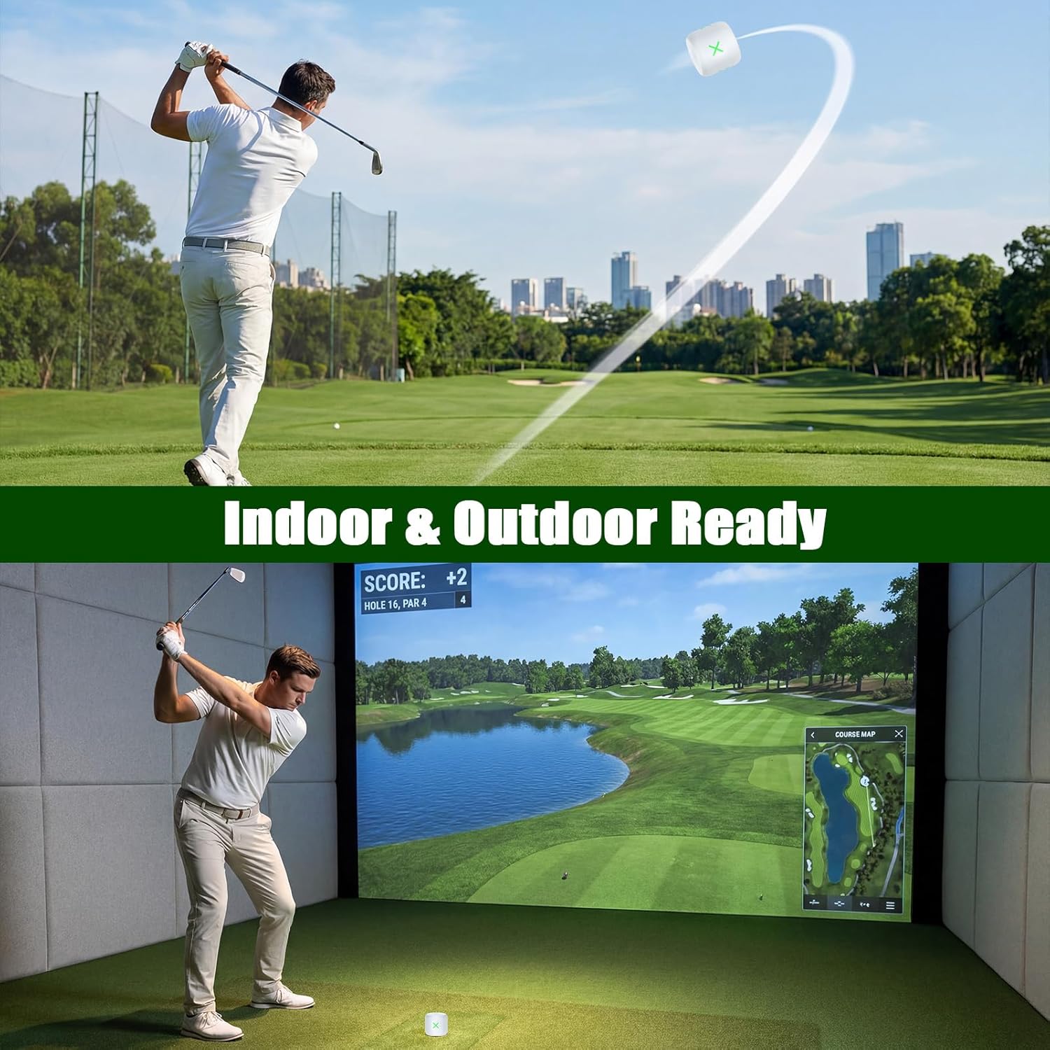 30 Pack Practice Golf Balls, Realistic Feel & Spin, Limited Flight Golf Practice Balls for Full Swing Backyard Training, Essential Golf Training Aid for Beginners & Beyond, Outdoor Use