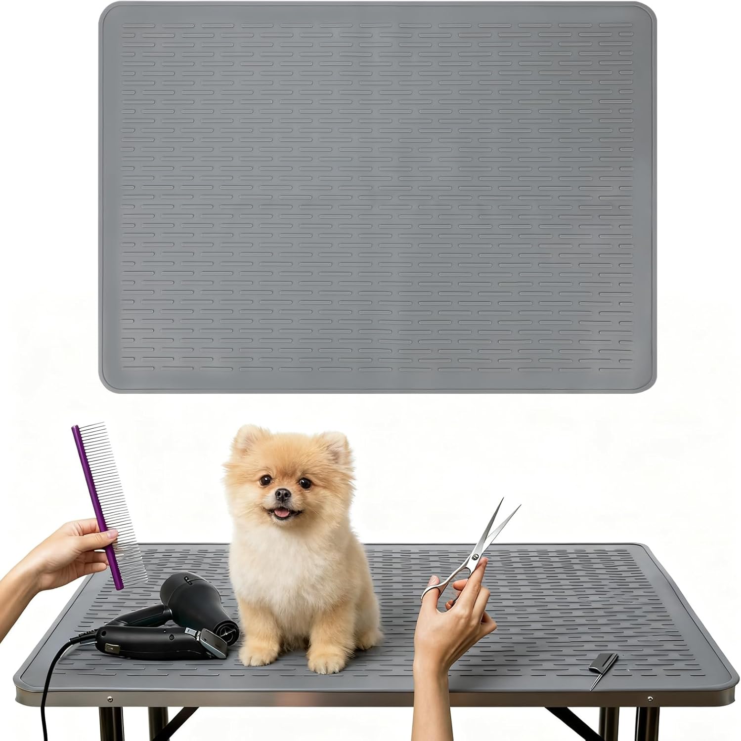 Amazon.com : Dog Grooming Table Mat Pad Non Slip, Multipurpose Soft Pet ...