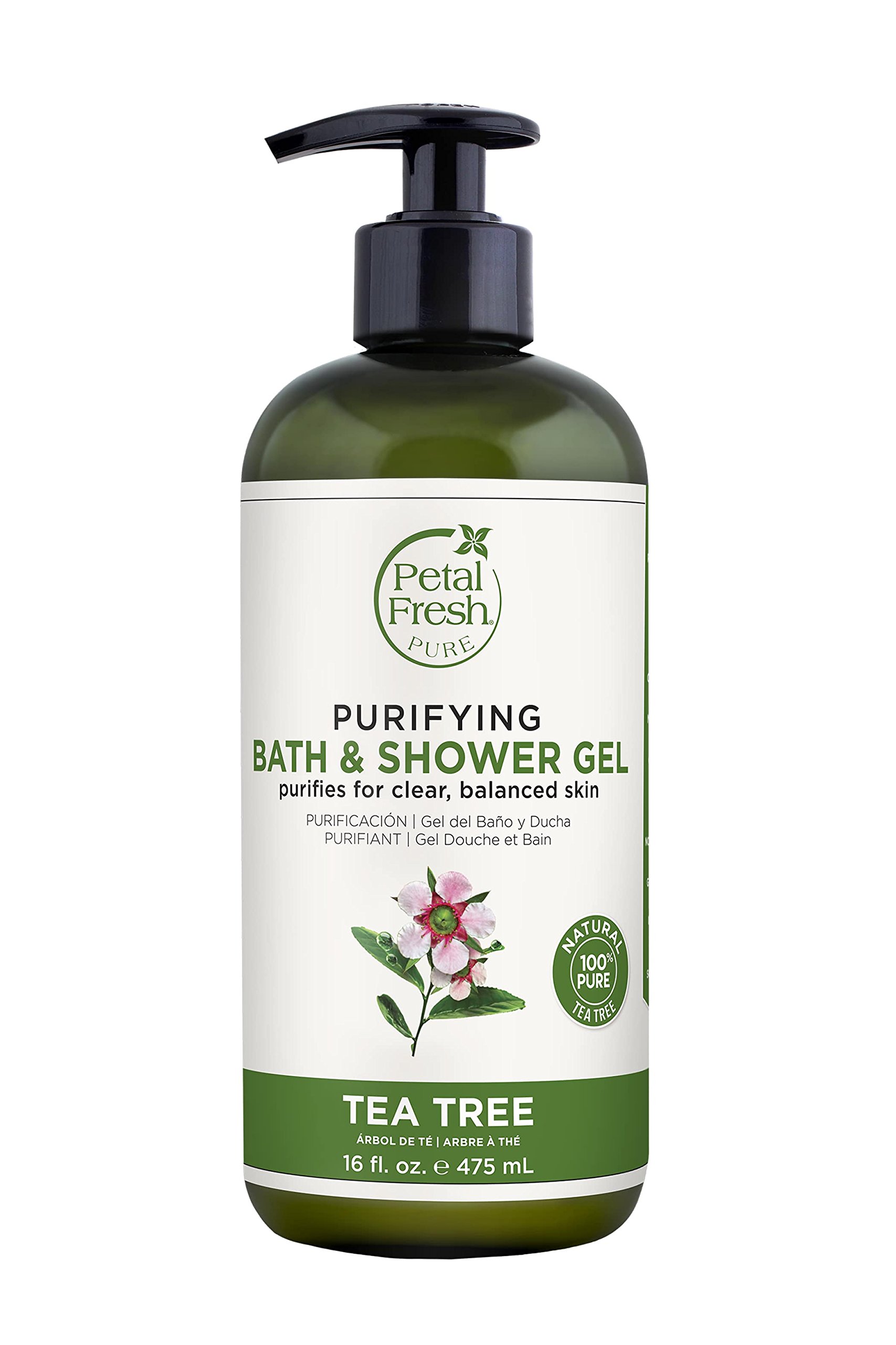Bio Creative Lab Petal Fresh Bath and Shower Gel, Tea Tree, 470ml