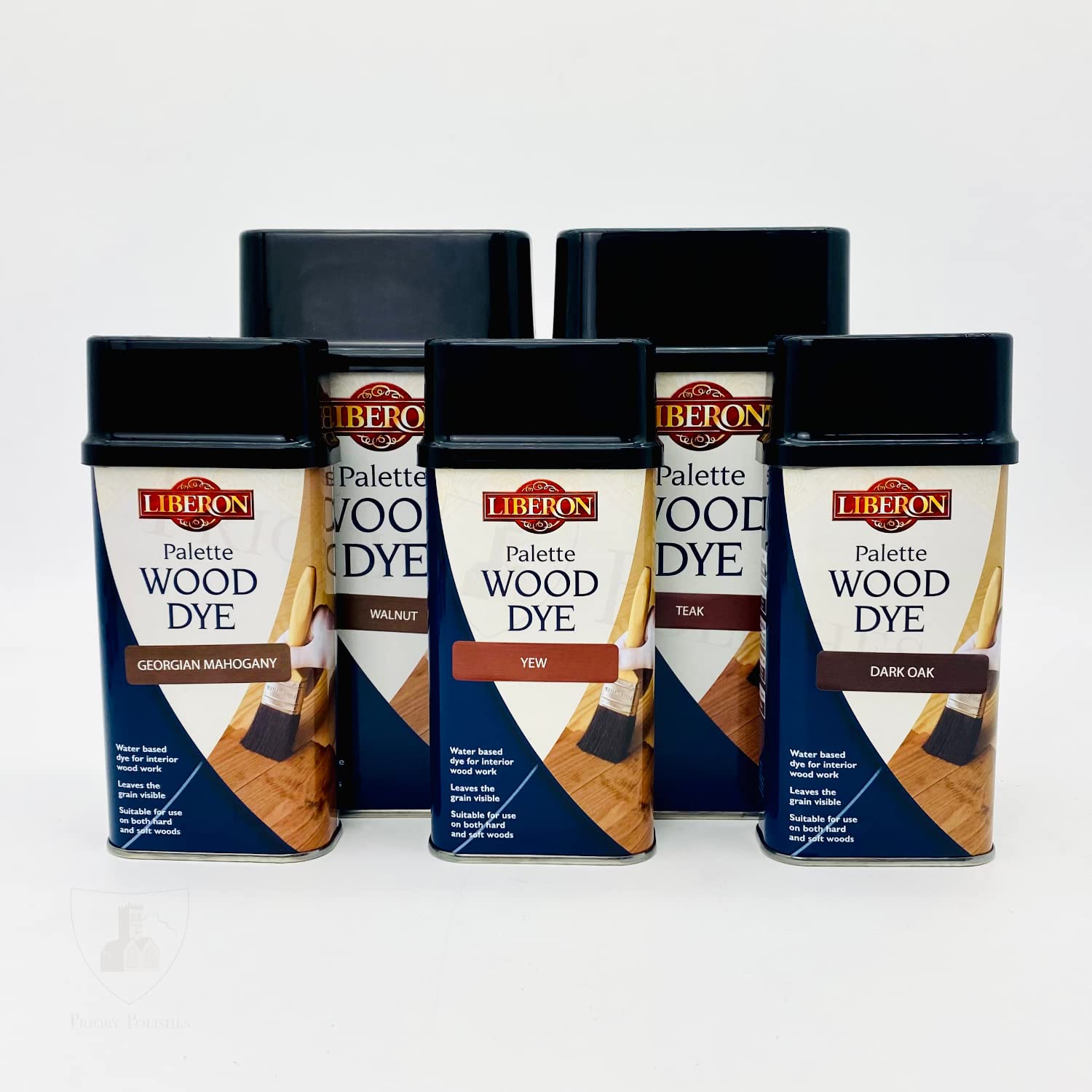Liberon Palette Wood Dye - Water Based Wood Stain - 500ml (Dark Oak)