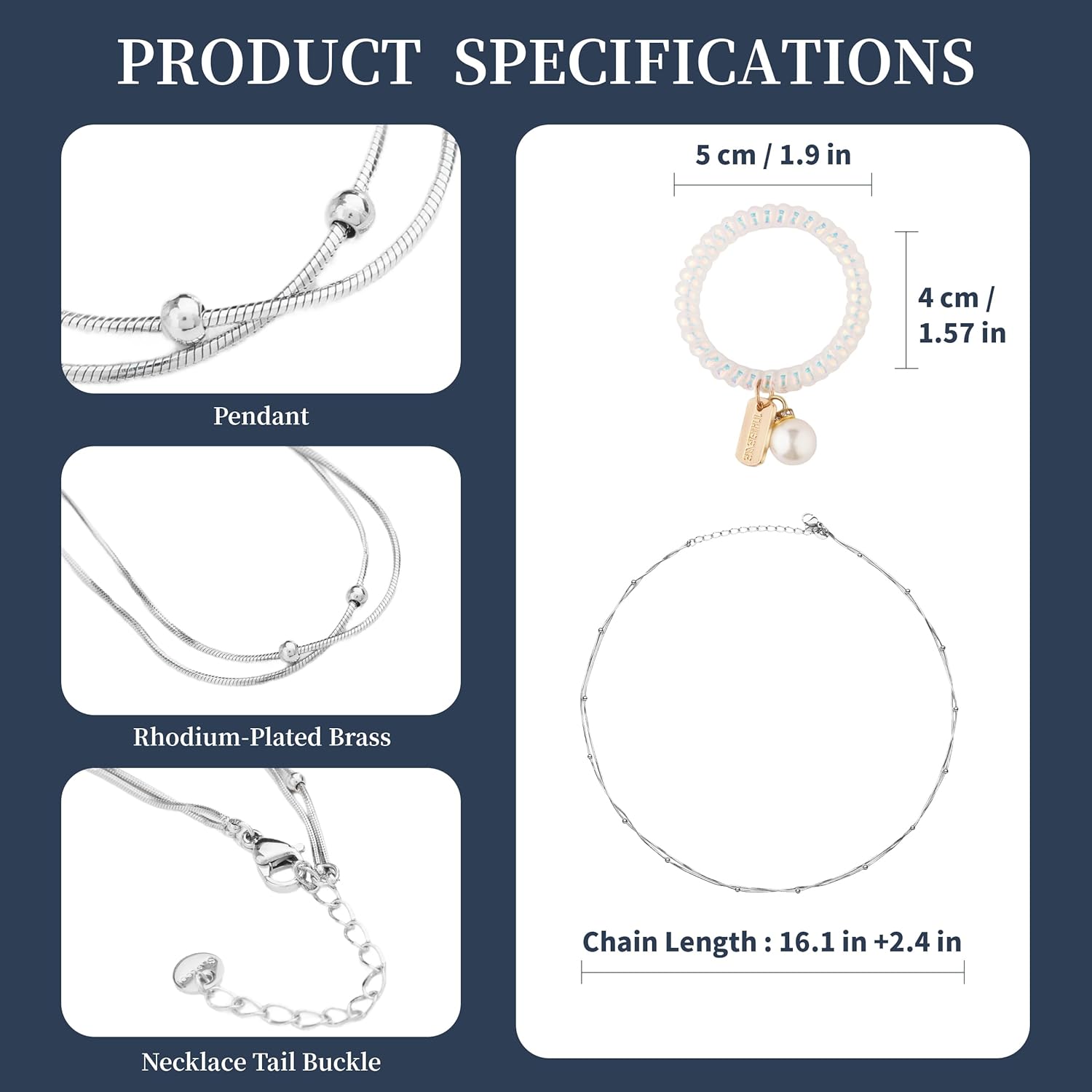 THEEVE Layered Necklaces for women | 14K Gold & Silver Plated Dainty Necklace for Women with Bracelet | Small Love Waterproof Chain Necklaces for Women - Image 2