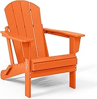 Vista 18 de WestinTrends Malibu - Juego de 2 sillas Adirondack plegables de polietileno para exteriores, color lima