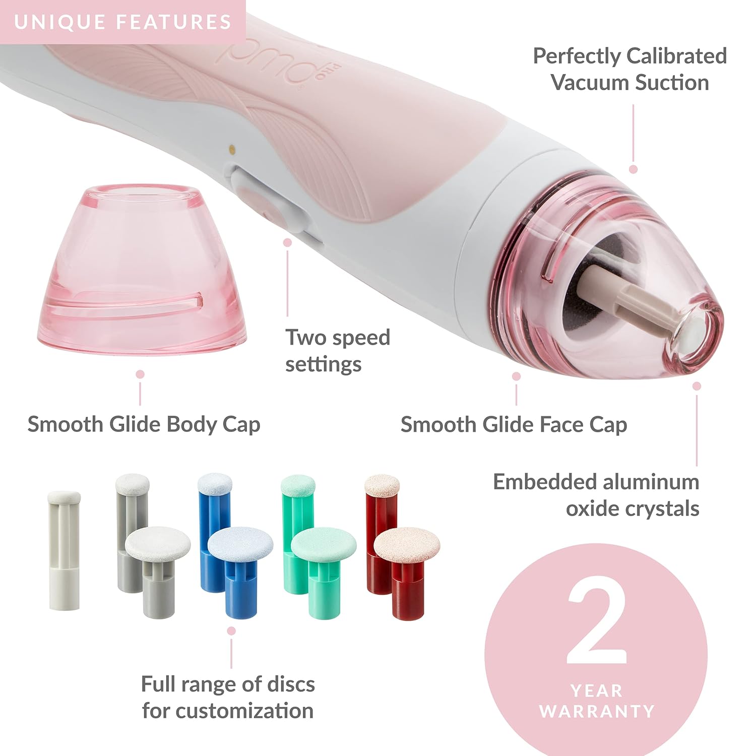 PMD Beauty - Rose Quartz Pro Bundle - Includes Personal Microderm Pro & Clean Pro RQ Smart Skincare Devices - At-Home Microdermabrasion Machine & Smart Facial Cleansing Device for Vibrant Skin : Beauty & Personal Care