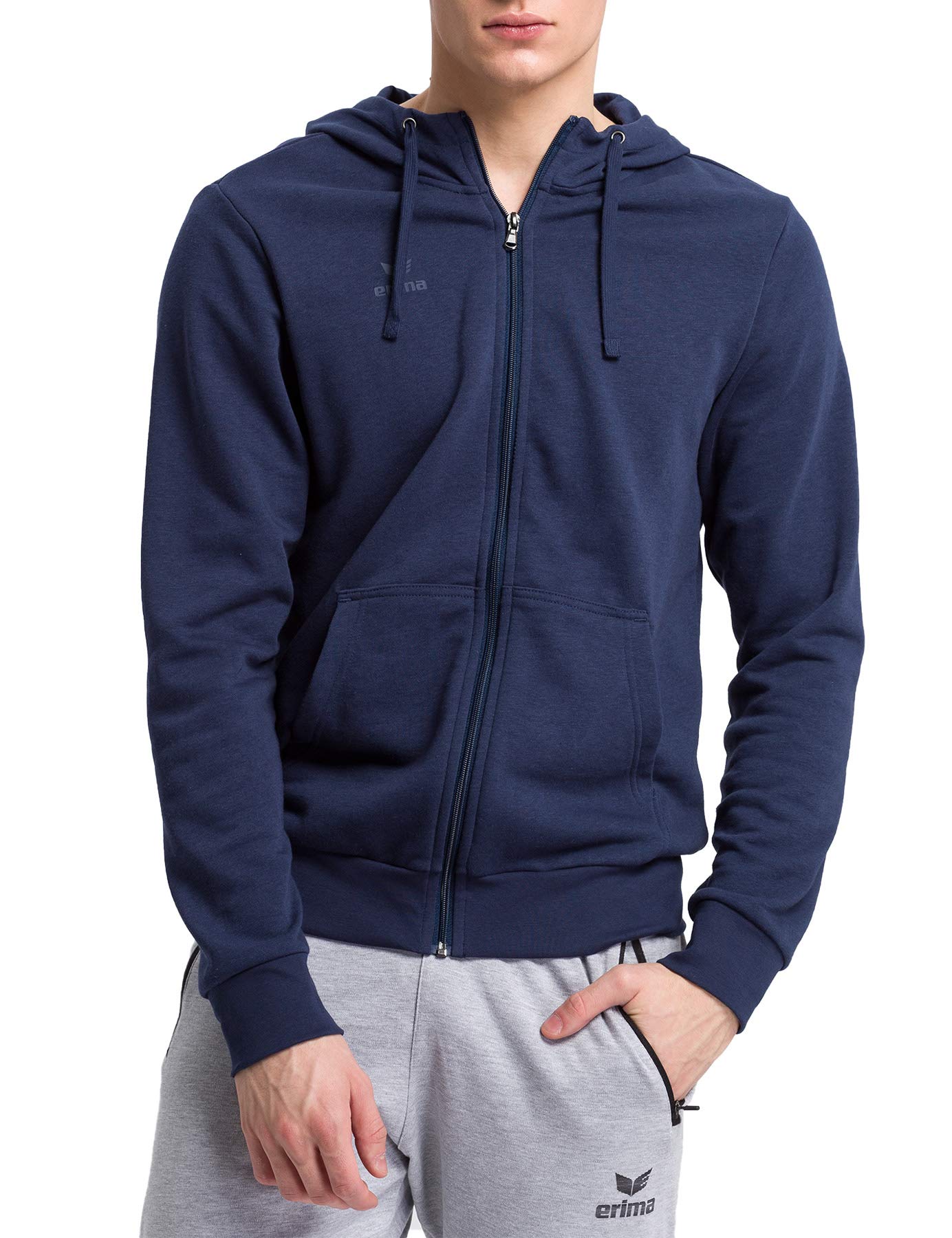 Erima Hooded Sweat Jacket - New Navy, M