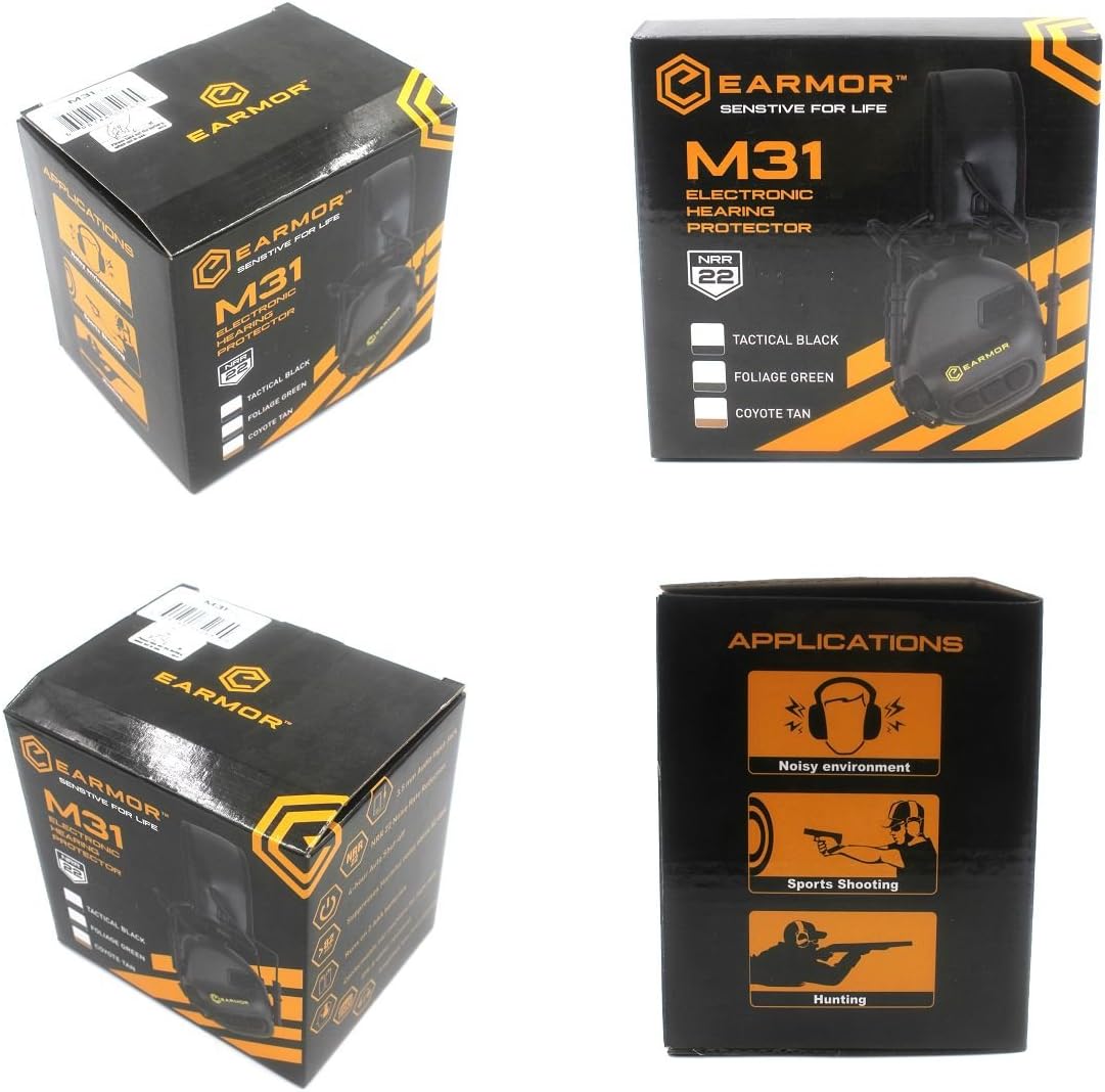 Sport Sound Amplification Gunshot Noise Canceling Hearing Protection Electronic Earmuff Earphone Desert M31