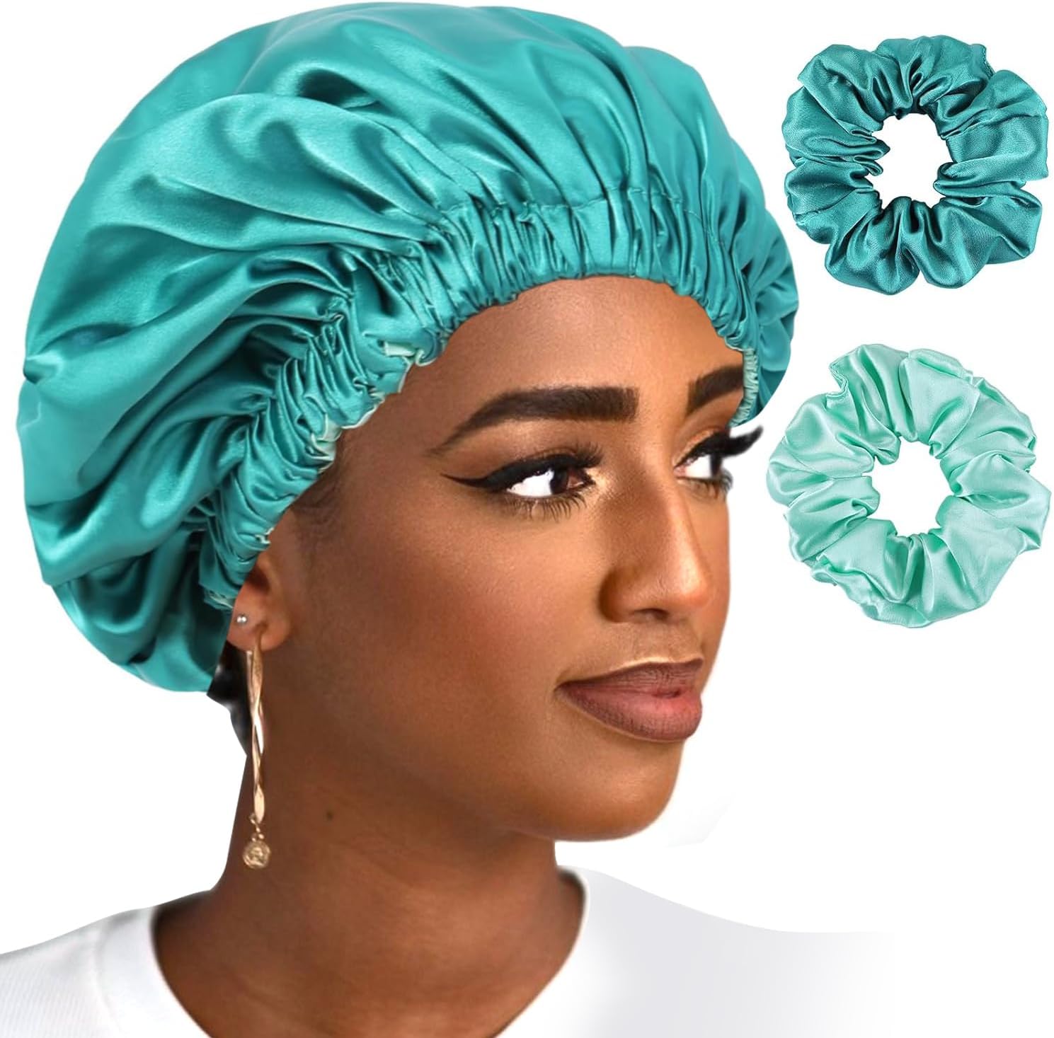 KISS COLORS & CARE Silky Satin Cap, XL, Protective