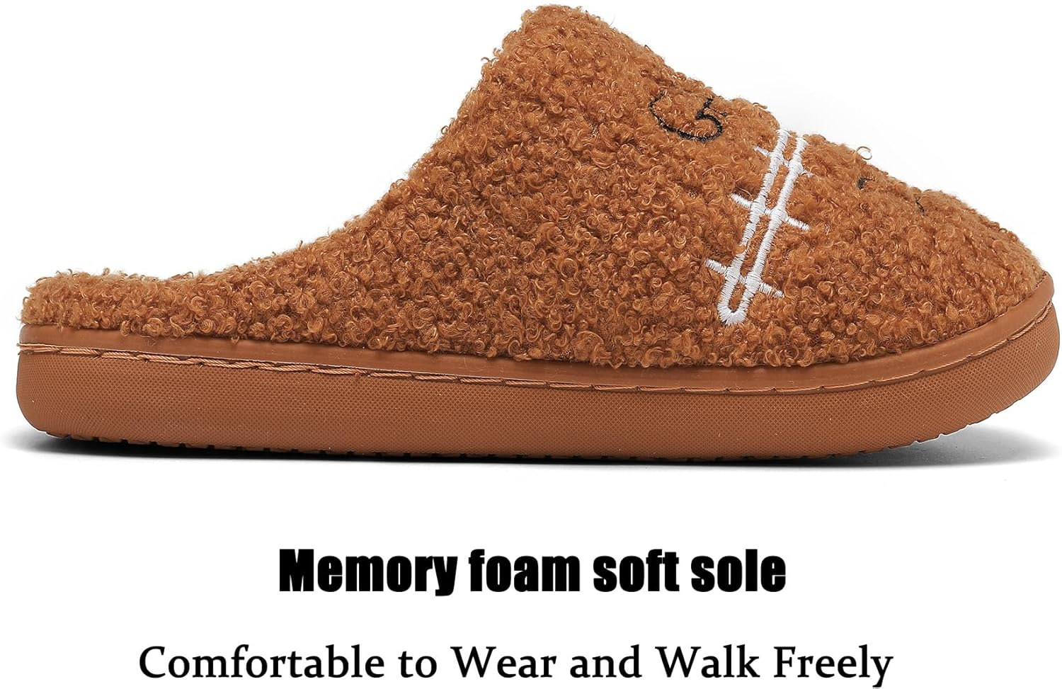 INMINPIN Kids Girls Boys Ball Sports Slippers Soft Curly House Shoes Memory Foam Non-Slip Indoor Outdoor Slippers for Sports Fan