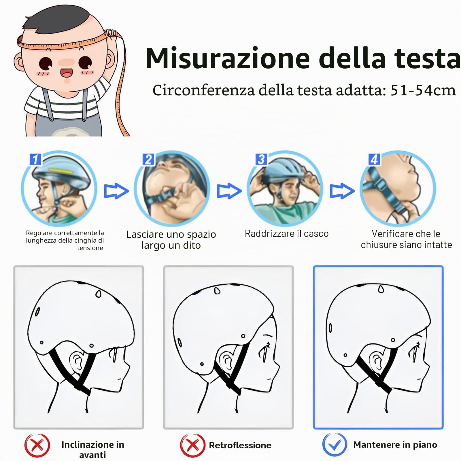 Set di casco protettivo per bambini con casco regolabile, ginocchiere, gomitiere e poggiapolsi per pattinaggio, bicicletta, pattinaggio, scooter e altri sport all'aria aperta