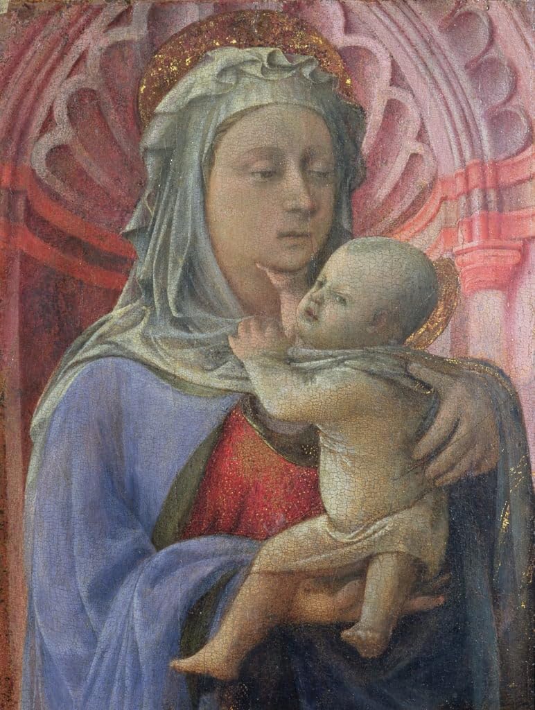Cuadro abstracto de Dama y niño para decorar tu salón con elegancia clásica 5