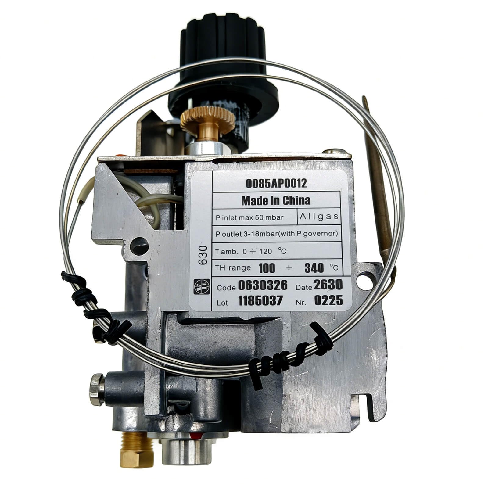 Photo 1 of 0085AP0012 098237-08 0630545 Gas Control Valve Compatible with SIT 630 Eurosit 100-340? Thermostatic Valve - Replace 0630326 for Angelo Po, Berto's, Giorik, Tecnoinox Kitchen Equipment