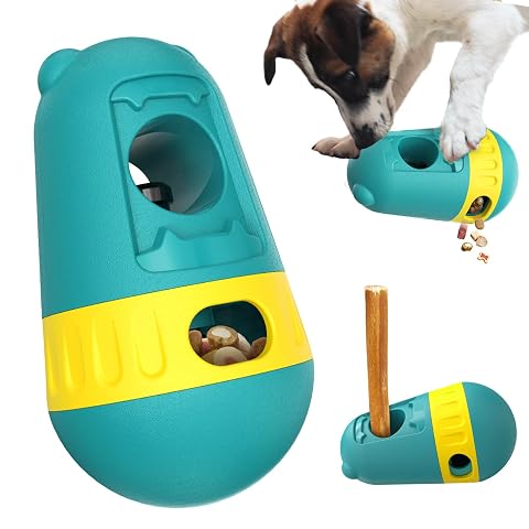 Dog Bully Stick Holder Safety Device Adjustable Treat Dispensing Puzzle Toy Ball Food Dispenser Slow Feeder Bowls Puppy