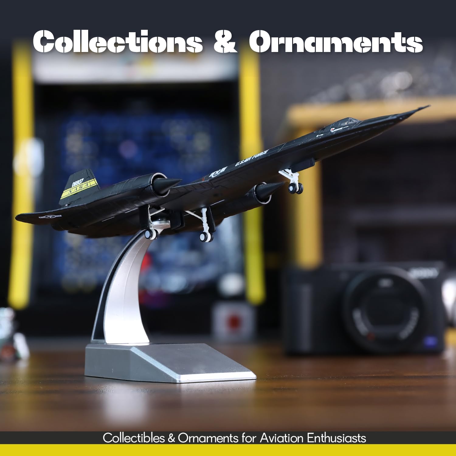Amazon.co.jp: SEBUNAS 1/144スケール SR-71 ブラックバード航空機