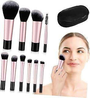 FRCOLOR 10 mini brochas de maquillaje para vi...