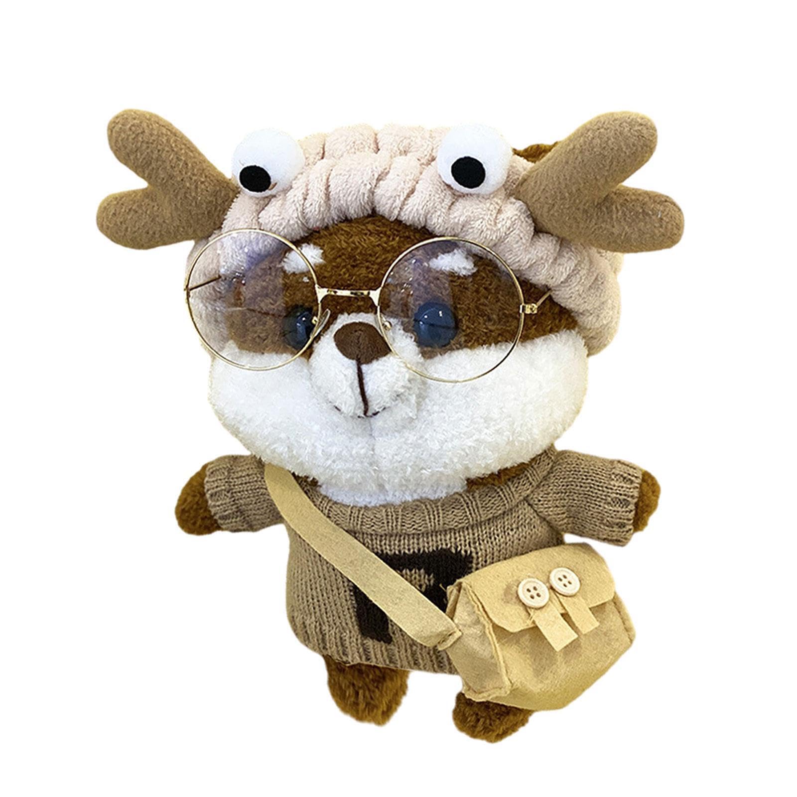 TWISAXC Unique Plush Doll Bag With Zipper Closure Fashionable Women Suitable For Weekend Getaways And Casual Outings Stuffed Animals Toys Birthday Holiday