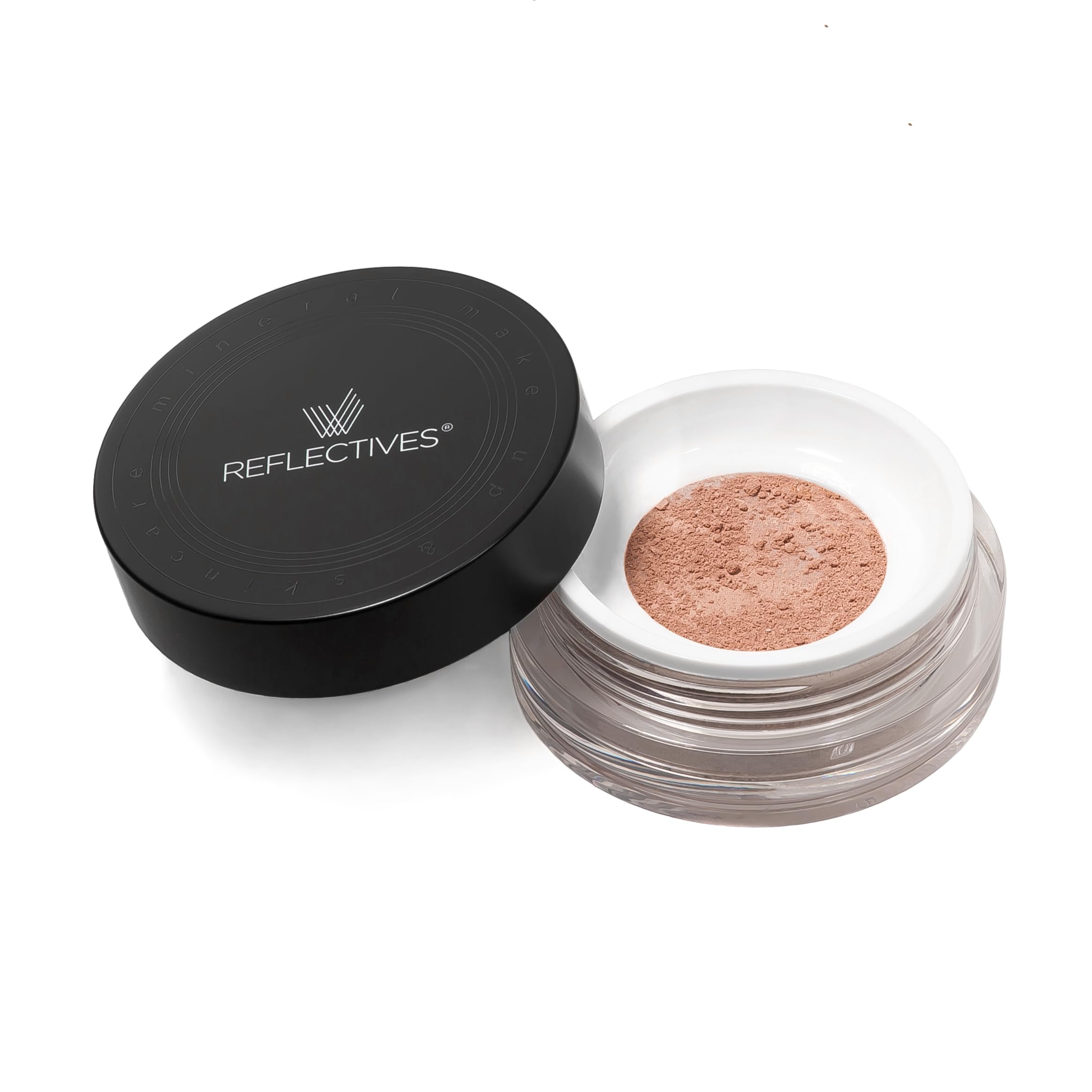 REFLECTIVES MINERAL MAKE-UP PUDER SET incl. Taschen Kabuki Pinsel mit ausgezeichneter Deckkraft (rötlich - hell)