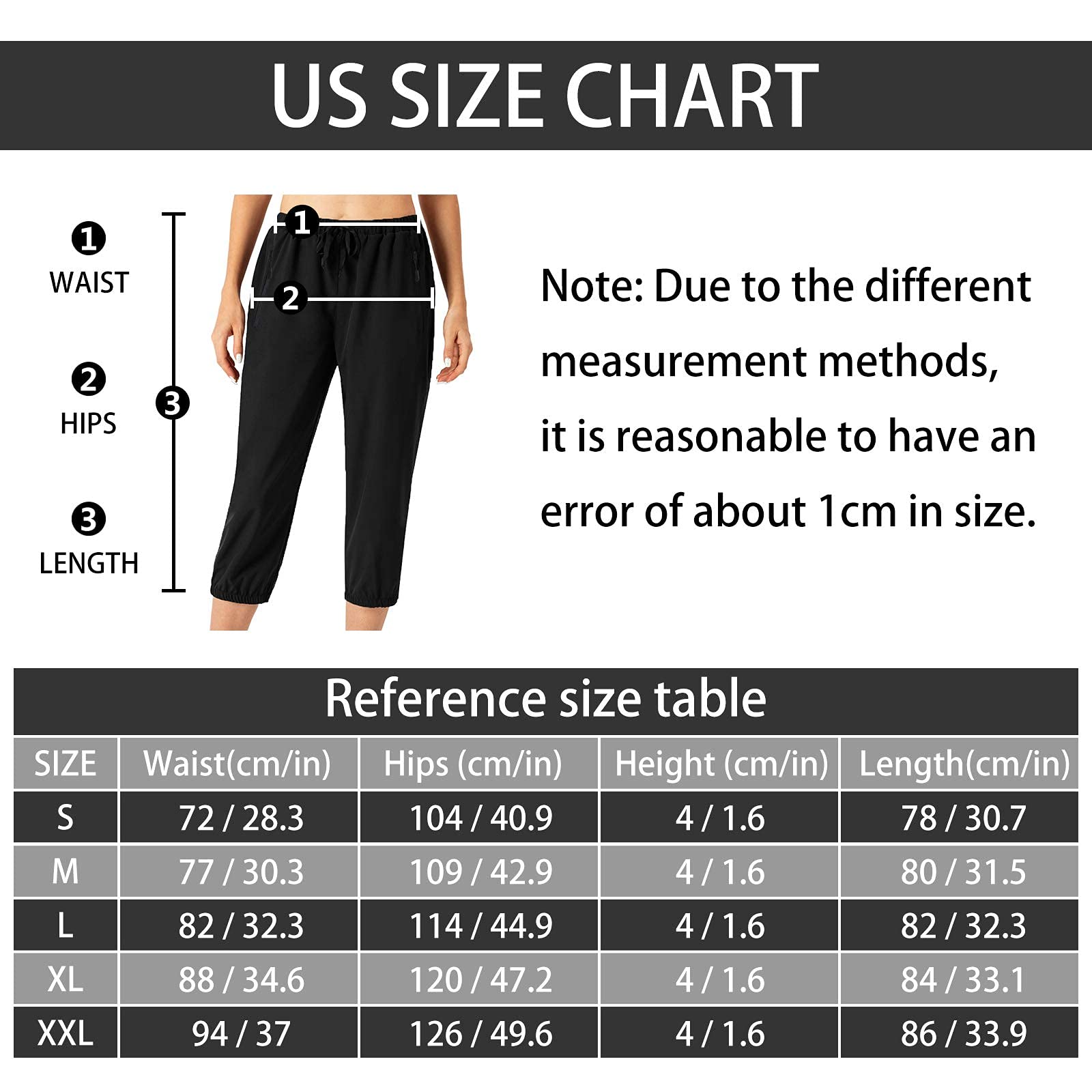 Butrends Pantaloni da Jogging Leggeri da Donna Pantaloni Capri Quick Dry Pantaloni a 3/4 Pantaloni da Allenamento Corti Pantaloni da Trekking Casual con Tasche con Cerniera