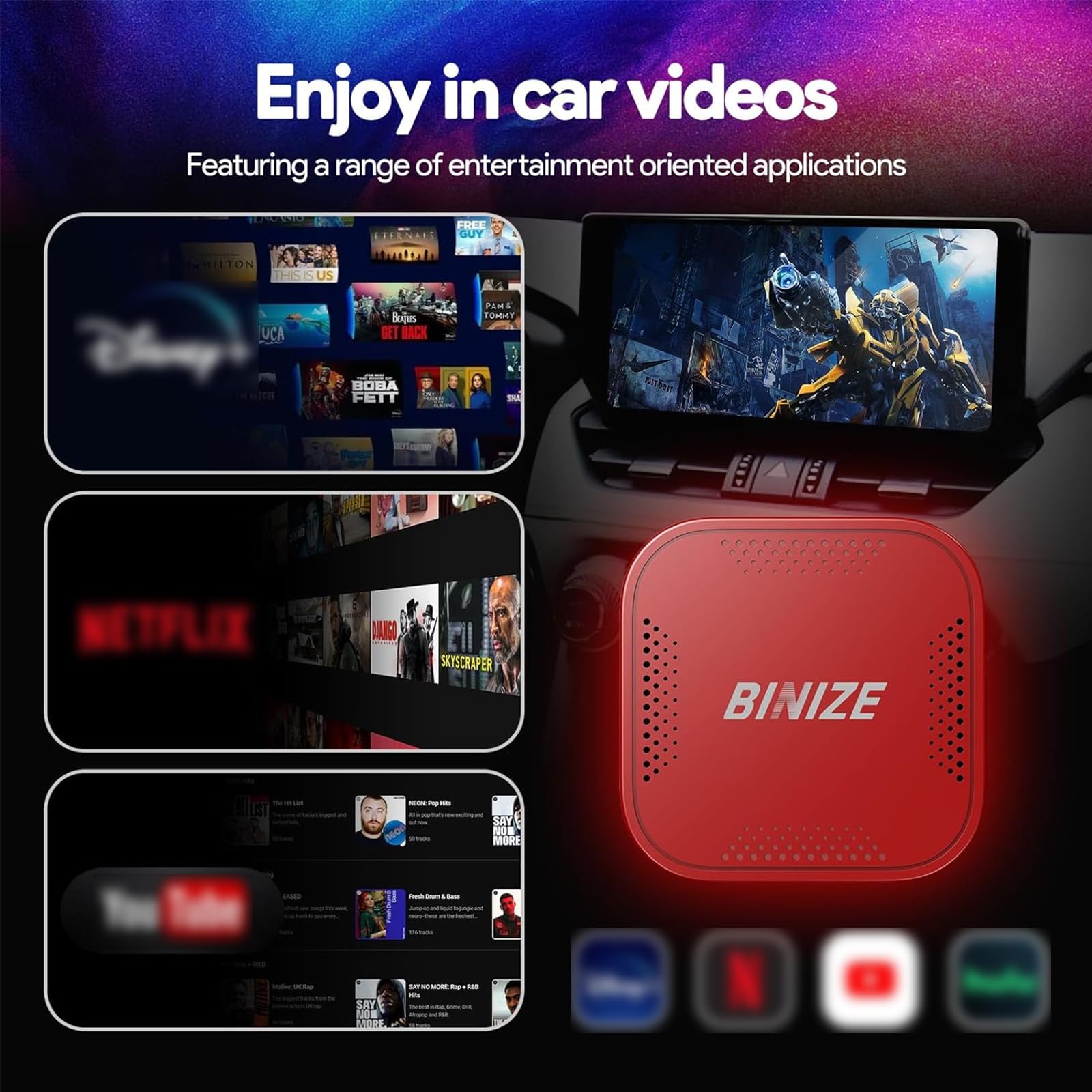 Amazon.com: Binize Carplay Ai Box Android 13 AndroidAuto AI Box