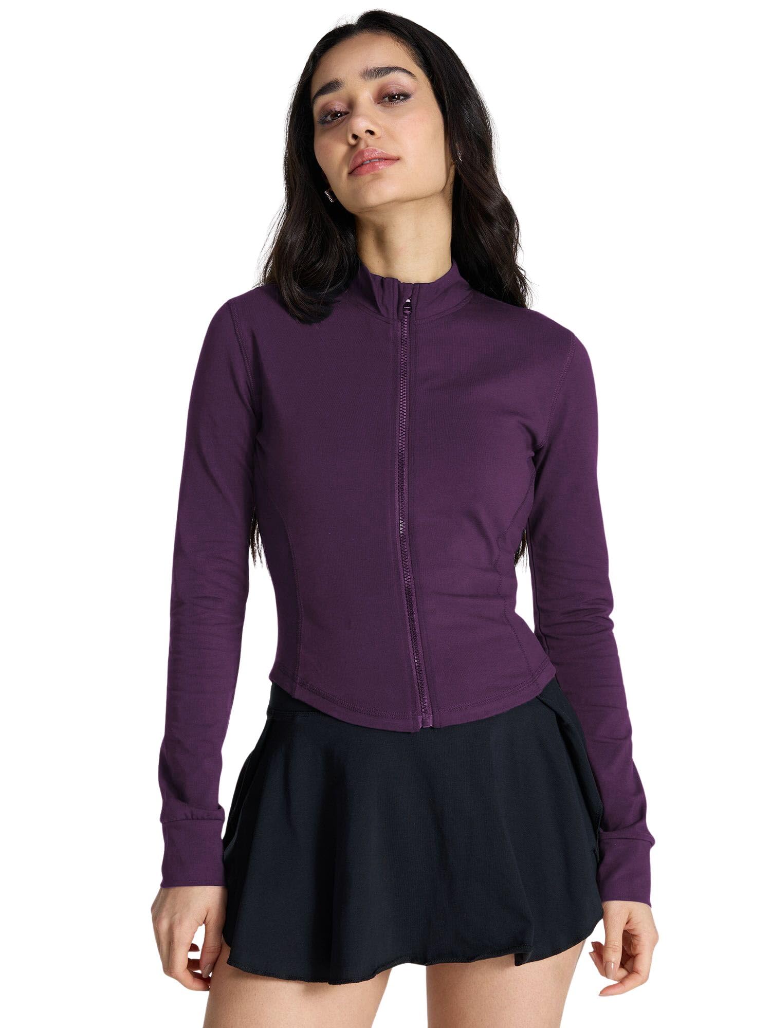 cava Cotton Recovery Jacket for Women | High Neck, Contouring Fit & Curved Tail Hem | Soft Stretch Cotton-picture-22