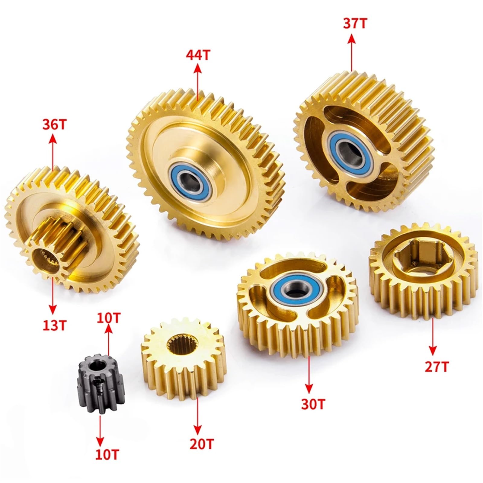 Pour Tamiya Pour Man Pour Scania 1/14 Kit 7 Pièces Moteur Boîte Vitesses Engrenages Voiture RC Remorque Remorquage Camion Dragster Pièces Rechange Remplacement RC