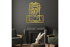 Idadey Medusa Metal Wall Art, Medusa Head Wall Decor, Greek Mythology Medusa...