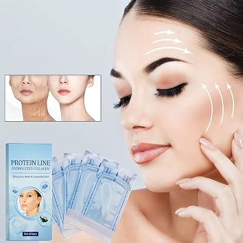 Korean Soluble Protein Threads, Protein Threads for Home Facial Care, Soluble Collagen Thread for Skincare Routine (1Box (60Pcs))