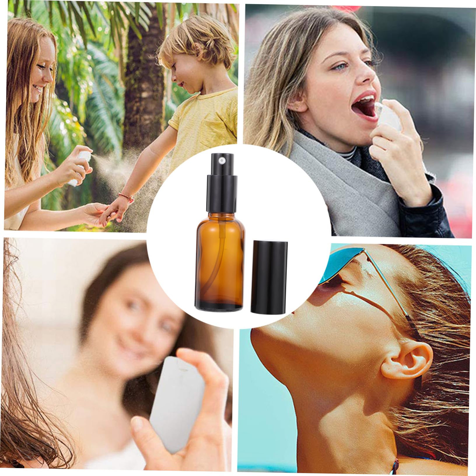 10piezas Botellas De Perfume Atomizador Envases De Vidrio Para Emulsión Resistentes y