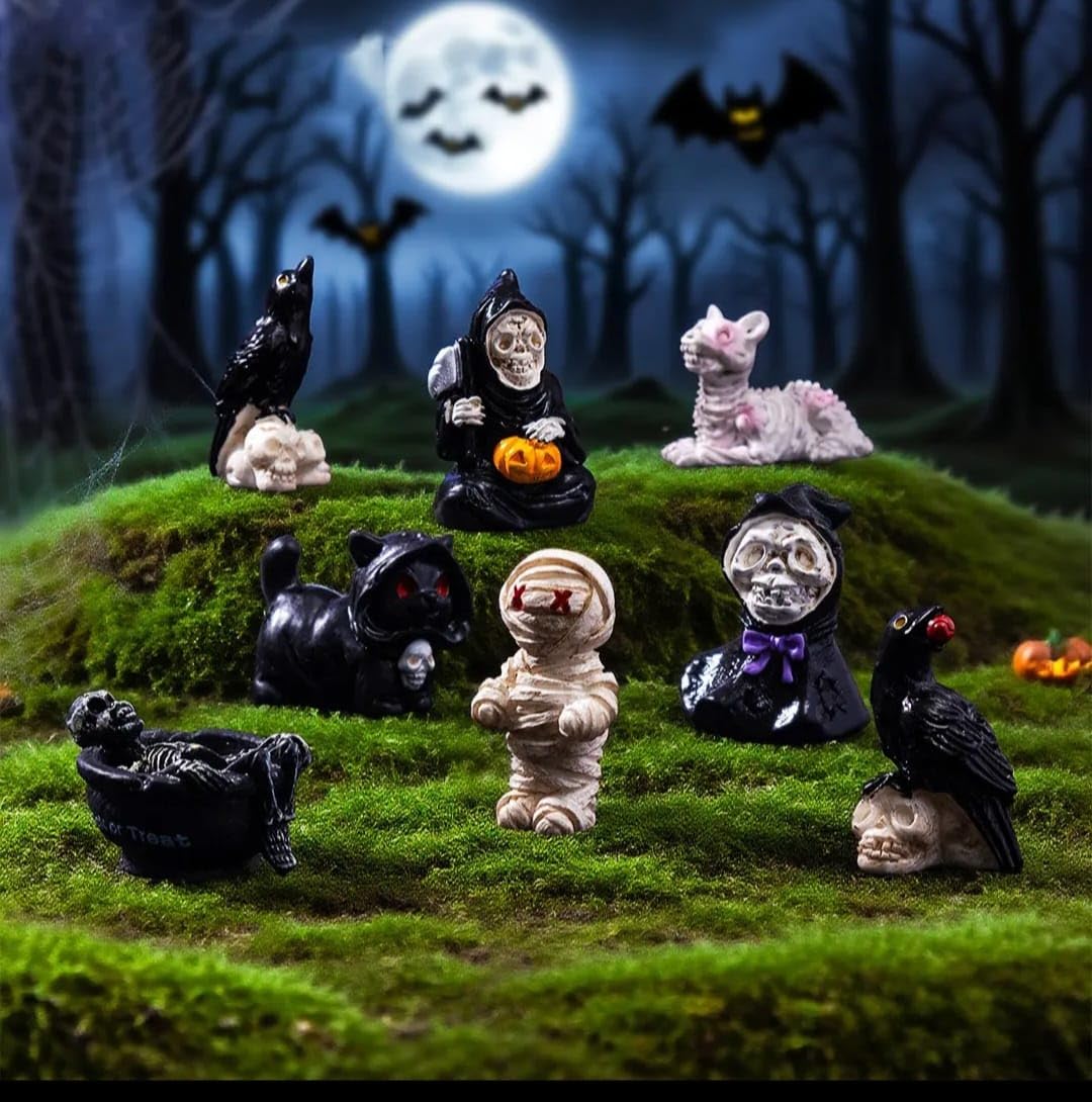 Miniature Hell Ghost Figurines - Unique Home Decor -2 Miniature Hell Ghost Figurines - Unique Home Decor -2