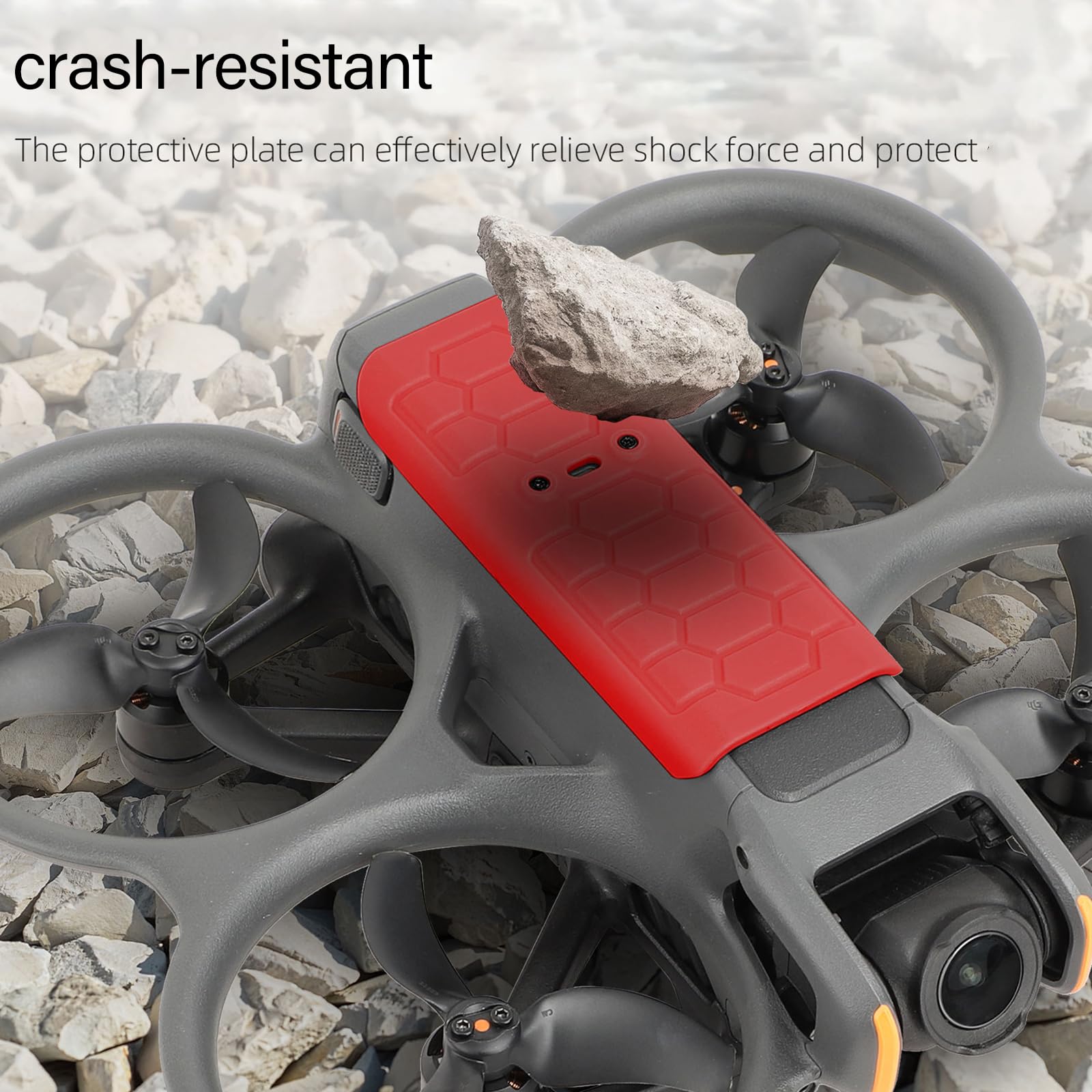 Piastra Protettiva Posteriore Per DJI Avata 2 - Antigraffio, Antiurto, Colore Rosso - Foto 5