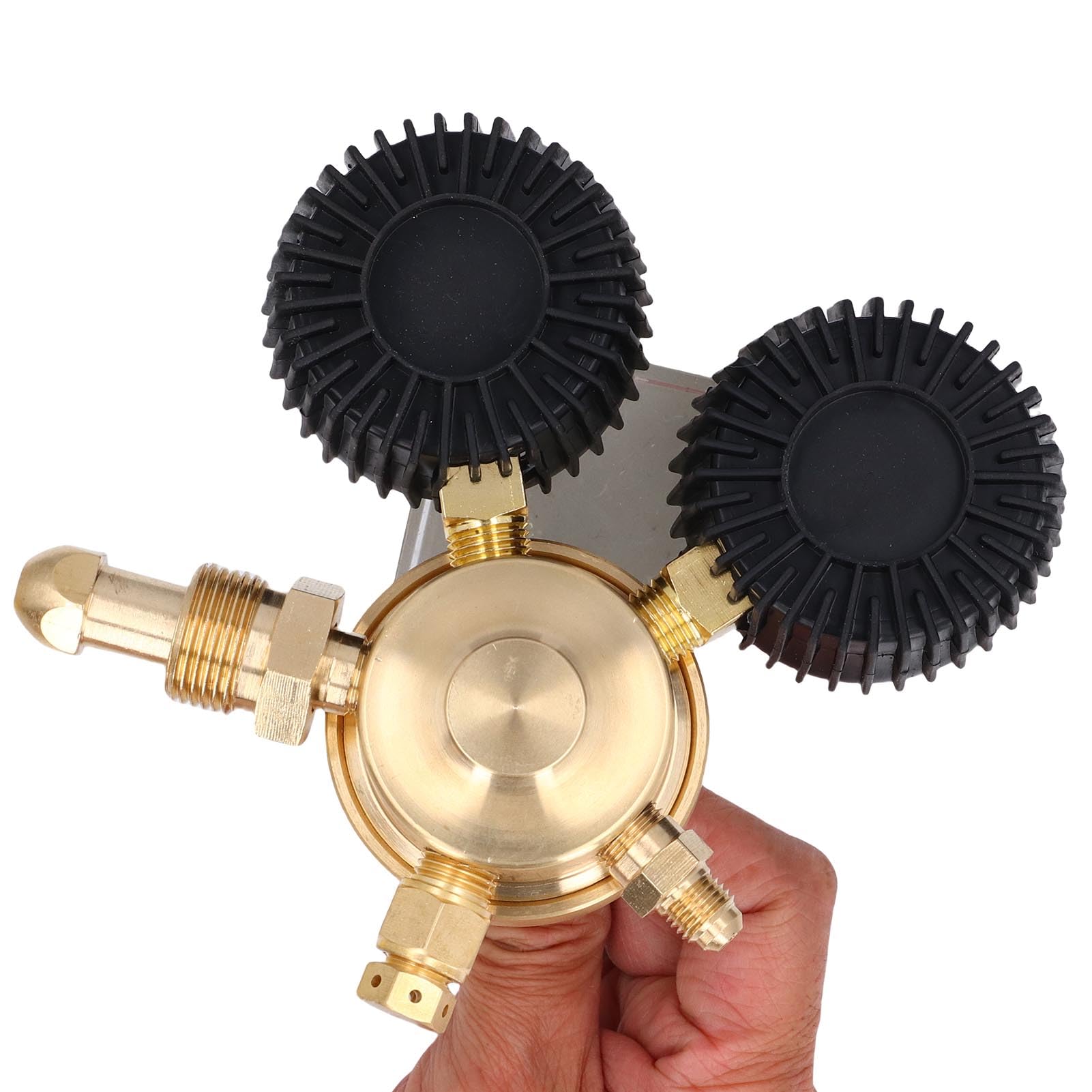 Régulateur D'azote, Entrée CGA580, Sortie 0–600 PSI, Kit de Remplissage Choc D'azote avec Raccord Mâle en Laiton de 1/4 Po et Tuyau de 60 Po pour Applications CVC et Purge
