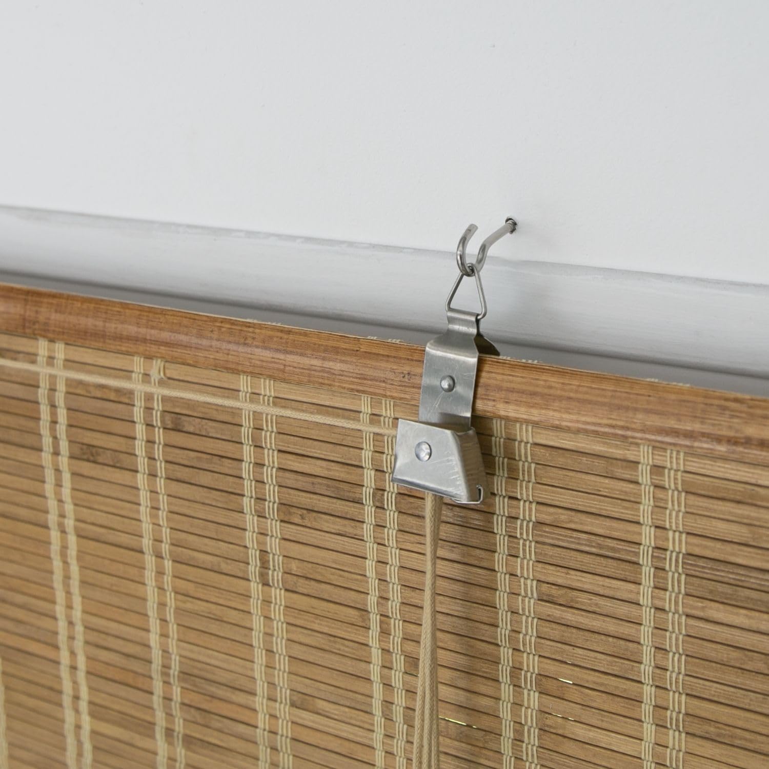 MADECOSTORE Roll'up Bambou Fines Lattes pour intérieur et extérieur - Teck - L120 x H250cm