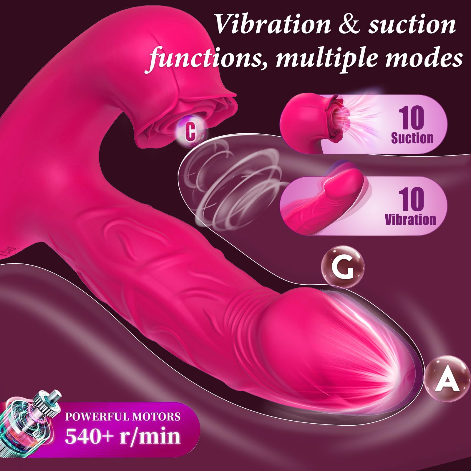 Vibratoreper Donna Professionale 3 in 1 Sex toys, Vibratoriper donne Succhia clitoride per Donna vibratore donna Sexytoysys coppiap Vibratoreper Dónnà Grandi vibratore per Dónnà