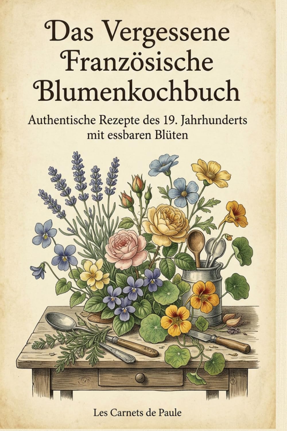 Das Vergessene Französische Blumenkochbuch: Authentische Rezepte des 19. Jahrhunderts mit essbaren Blüten