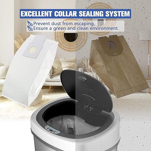 Miniatura 5 de 53294 Type O HEPA Cloth Vacuum Bags Replacement for Kenmore Upright Vacuum Cleaners, 6 Pack