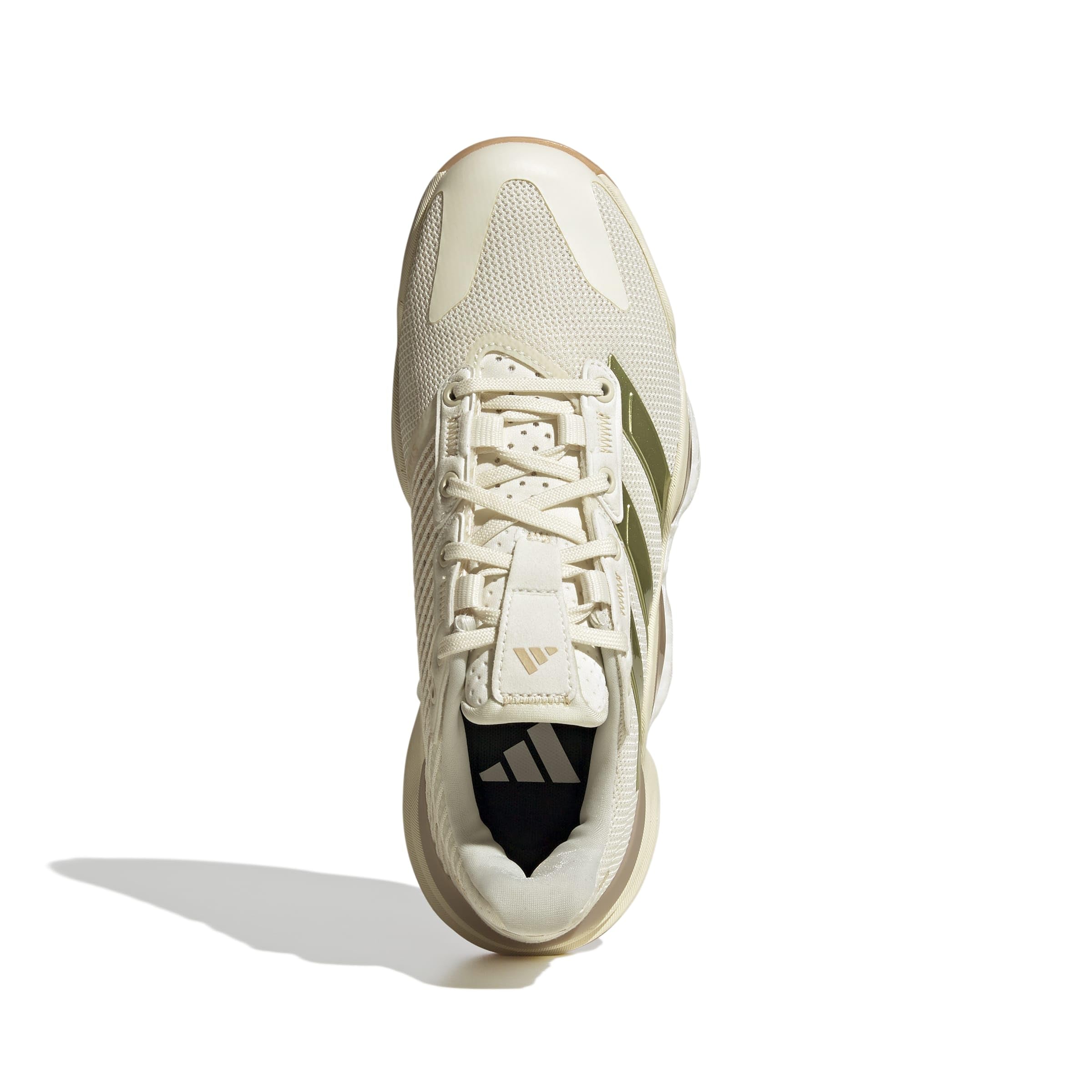 adidas Mujer Stabil 16 Indoor Shoes, Off White/Gold Met./Crystal Sand, 49 1/3 EU