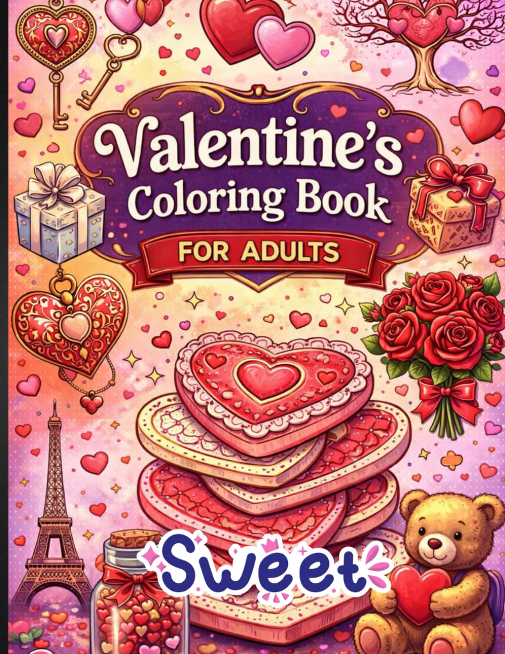 Sweet Valentine's Coloring Book for Adults: A Heartwarming Collection of Love-Inspired Designs.
