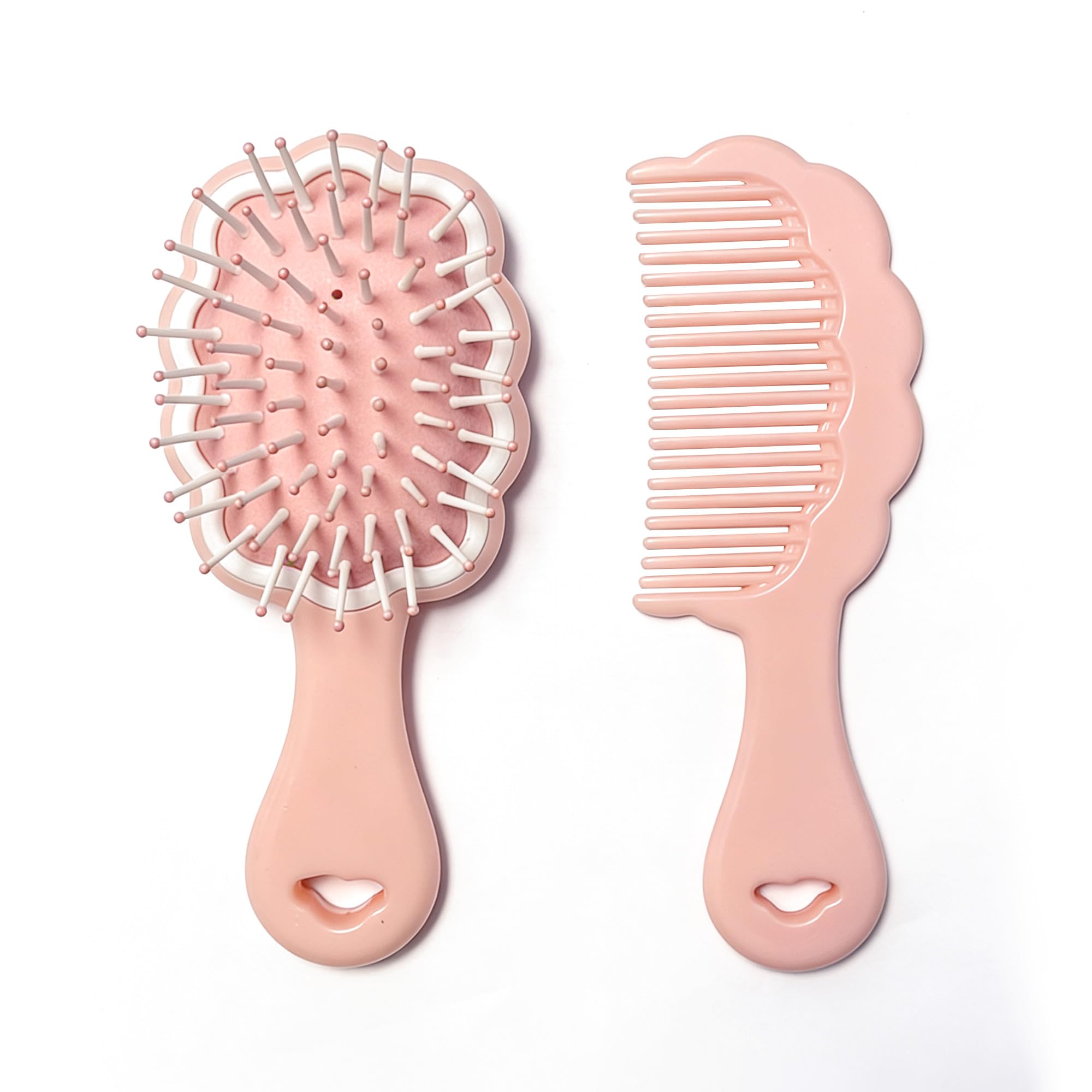 Amazon | ミニウェットヘアブラシ、小さなかわいいヘアコーム2ピース