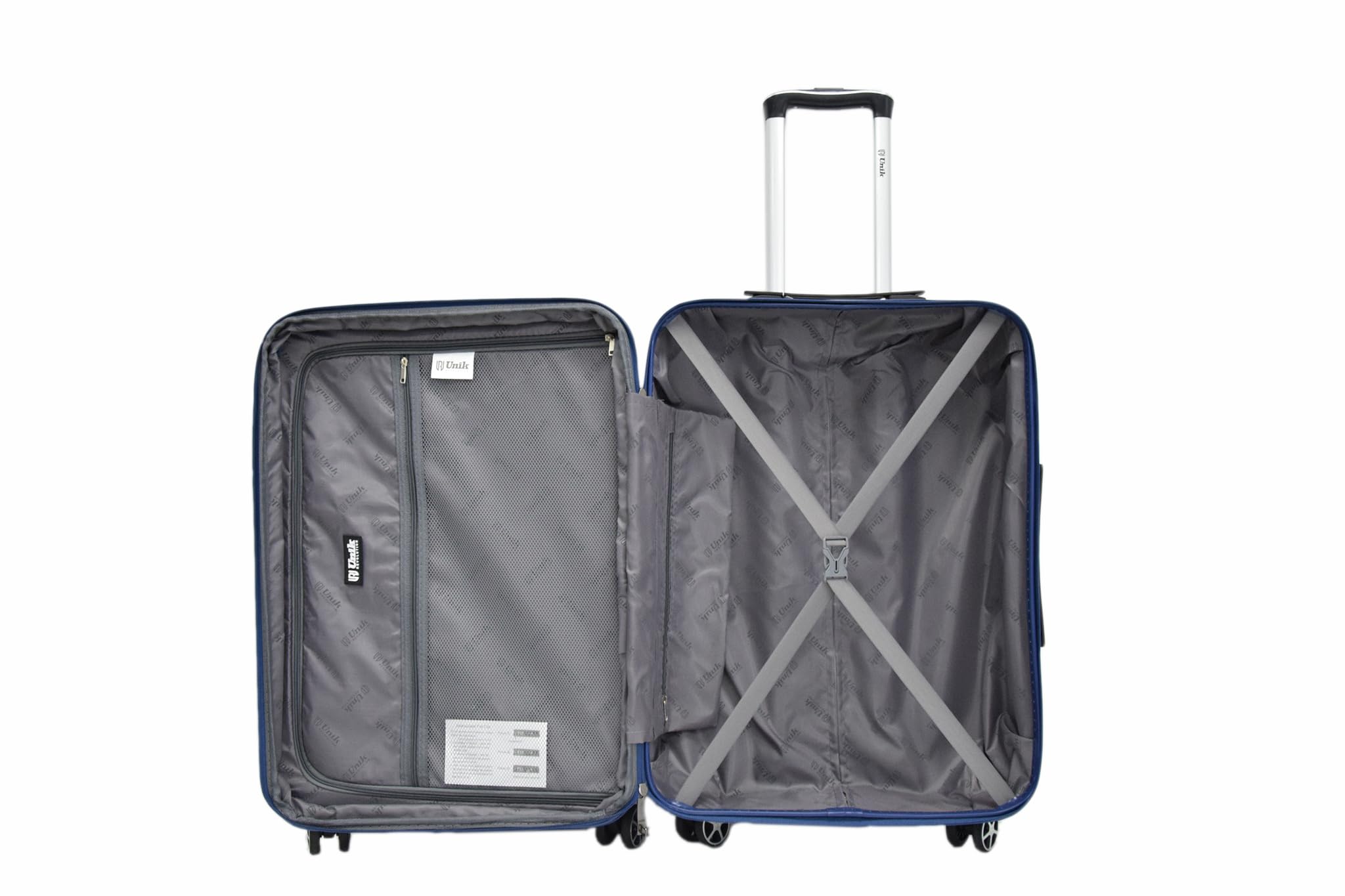Valigia Media 68x47x26/31 cm – Espandibile, Rigida in ABS, 4 Ruote Doppie Silenziose, Chiusura a 3 Cifre, Leggera e Resistente – Ideale per Viaggi di 3-5 Giorni (Blu, Medio)