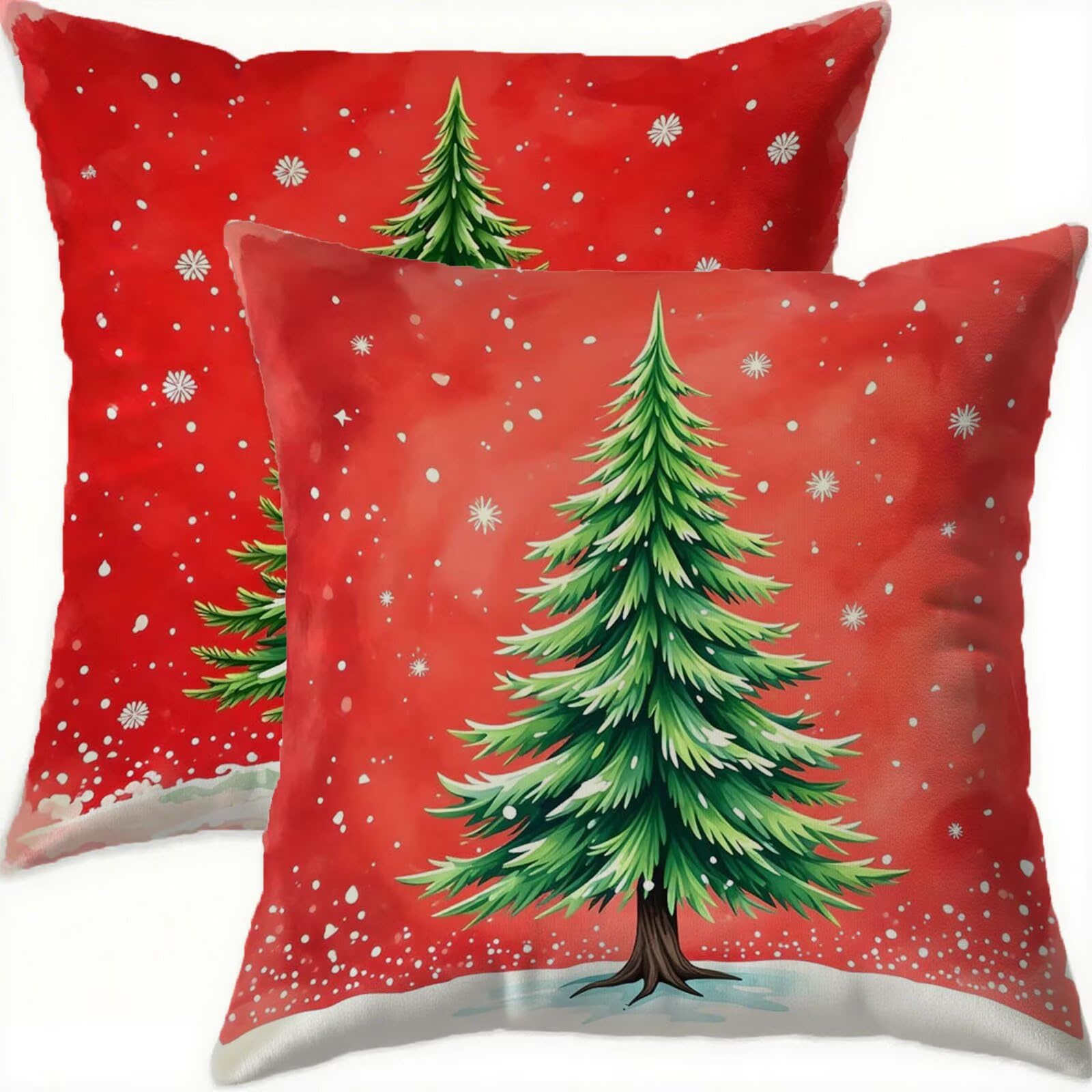 Taie d'oreiller velours 60x60cm vert de qualité supérieure H354