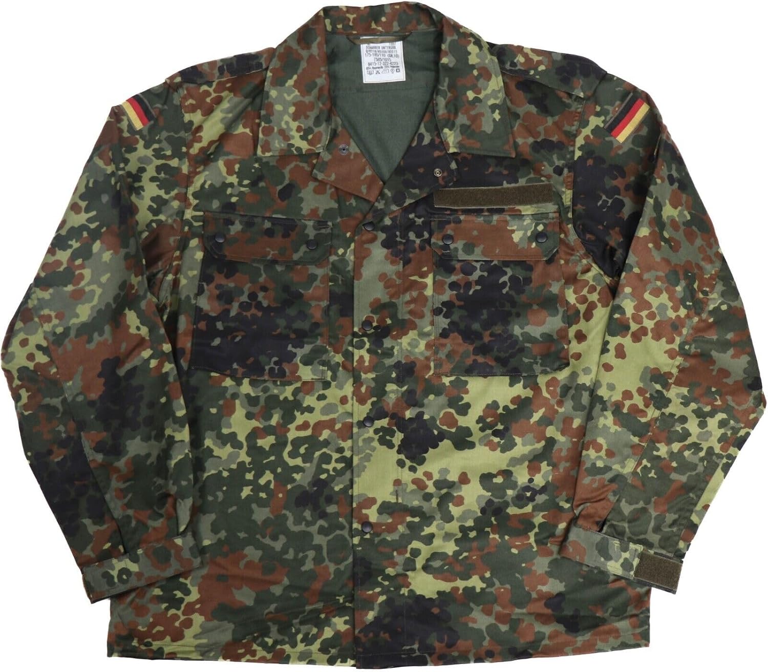 Genuine Original German Bundeswehr Flecktarn Camo Military Field Jacket Camouflage
