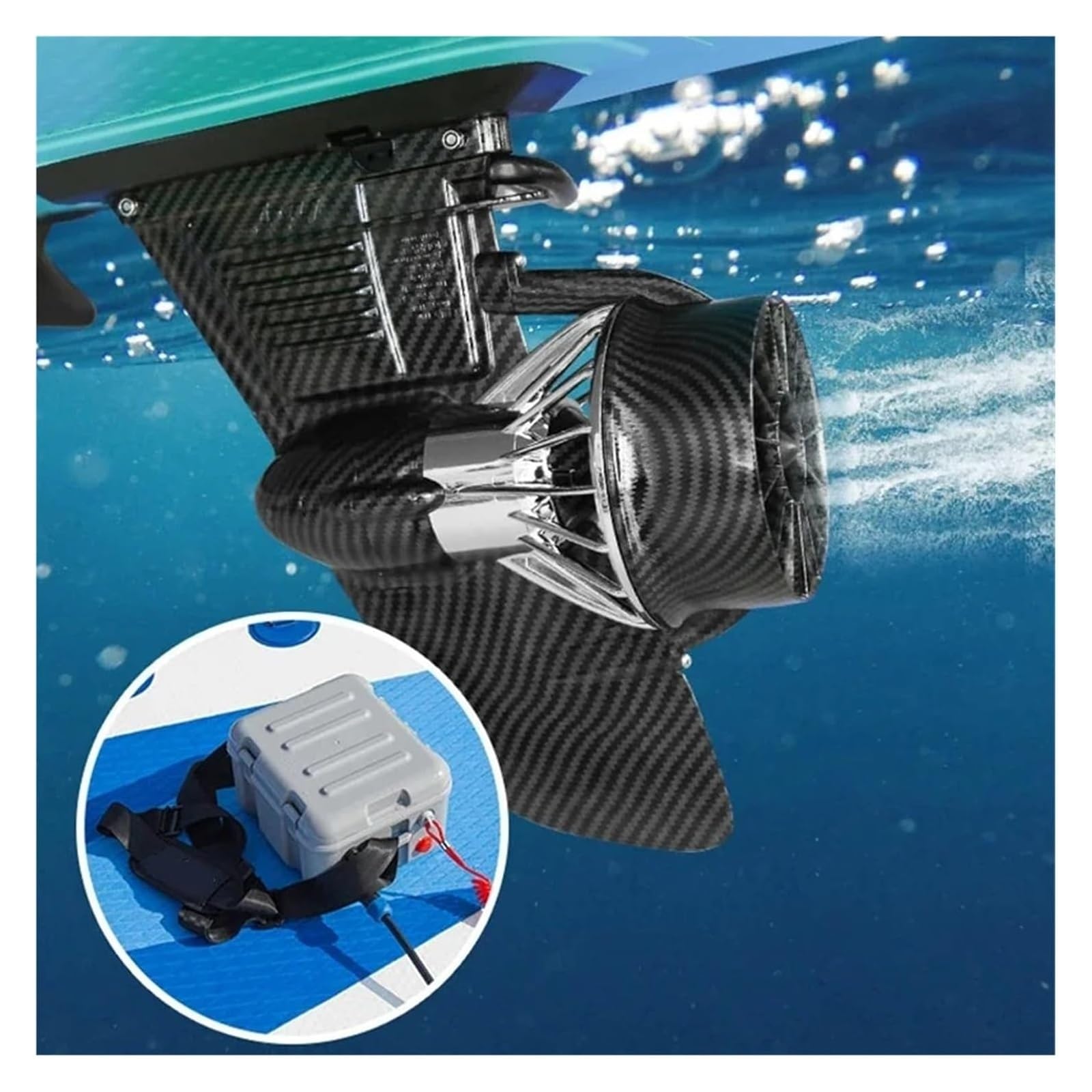 Aletas eléctricas «Fish», Motor de Aleta energía eléctrica 160W 3-6KM/H sin escobillas
